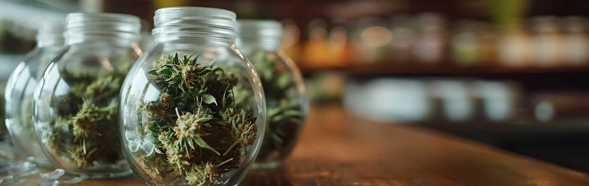 Huff and Puff Dispensary cannabis products display