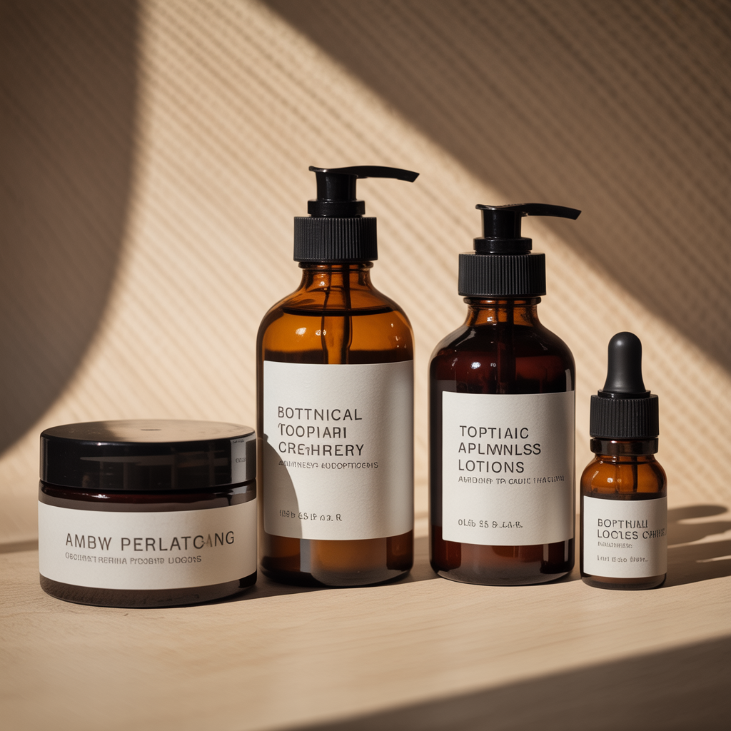 Cannabis-infused lotions and balms at Huff and Puff Dispensary